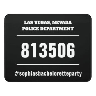 Funny Bachelorette Party Mug Shot Door Sign