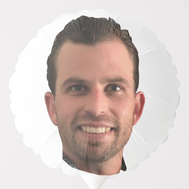 Funny Bachelorette Photo Face Birthday Party Balloon (Front)