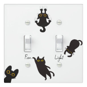 Funny Back Cat Light Switch Cover