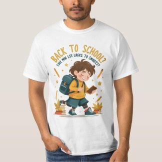 Funny Back to School Cartoon Tee – Student Humor S