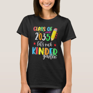 Funny Back To School Class of 2035 Kindergarten Te T-Shirt