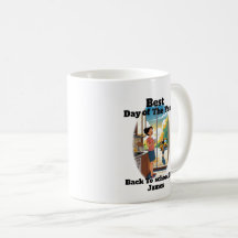 Funny Back to School Custom Name Mom Coffee
