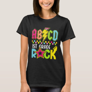 Funny Back To School Lightning Bolt 1st Grade Rock T-Shirt