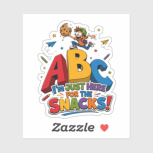 Funny Back to School Snacks Sticker
