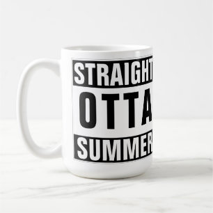 Funny Back to School Straight Outta Summer Humor Coffee Mug
