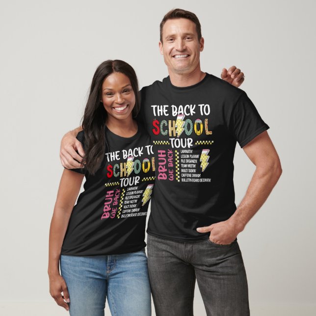 Funny Back To School Tour BRUH We Back Teacher T-Shirt (Unisex)