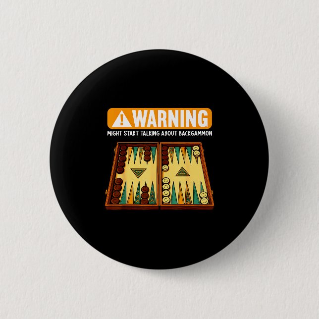 Funny Backgammon  Button (Front)