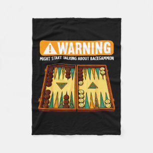 Funny Backgammon  Fleece Blanket