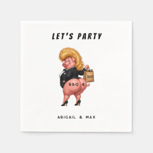 Funny Backyard BBQ & Beer Napkins