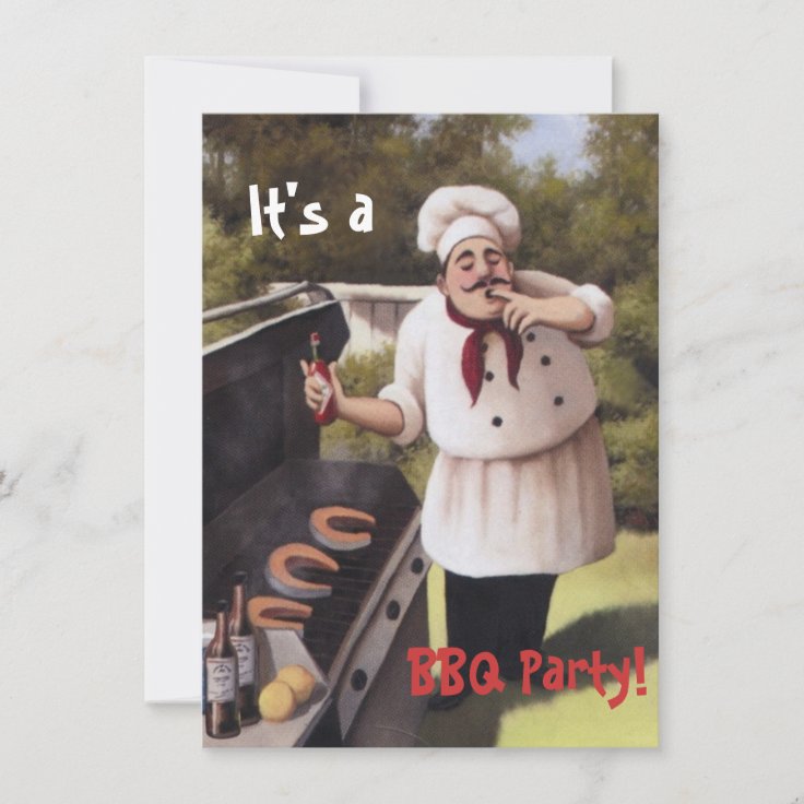 Funny Backyard BBQ Party Invites Zazzle