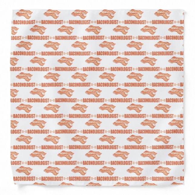 Funny Bacon Baconologist Bandana (Front)