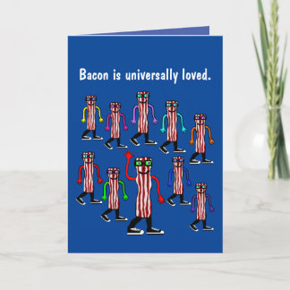 Funny Bacon Birthday Card Gift