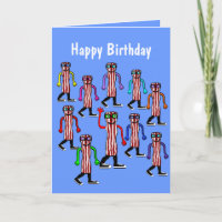 Funny Bacon & Egg Birthday Card Gift For Him