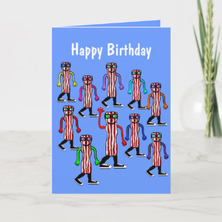 Funny Bacon & Egg Birthday Card Gift For Him