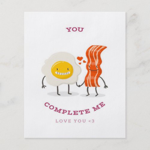 Funny Bacon Egg Complete  Best Gift For Student   Flyer
