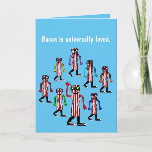 Funny Bacon Get Well Soon Card Gift