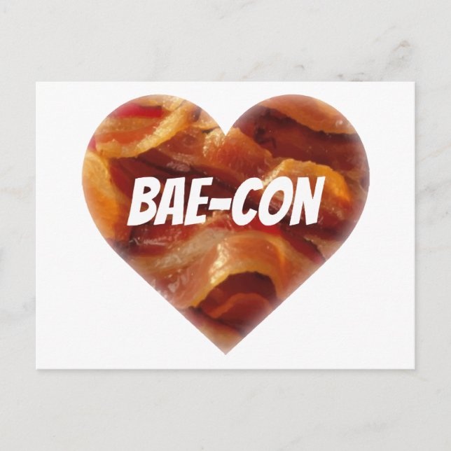 Funny Bacon Humor Postcard (Front)