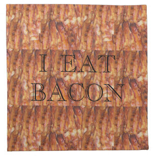 Funny Bacon Statement & Background Cloth Napkin