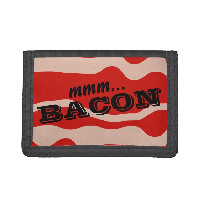 Funny bacon strip wallet for meat lovers (Front)