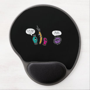 Funny Bacteria Pun Biology Science Biologist Gel Mouse Pad