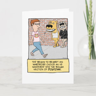 Funny Bad Dogs Birthday Card