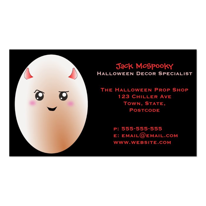 Funny Bad Egg Business Card