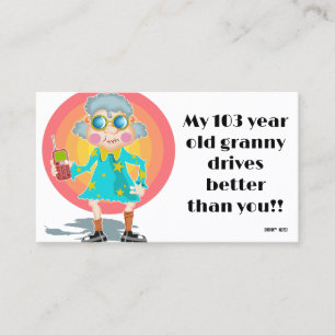 Funny Bad Parking Note Business Card