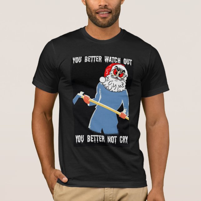 funny bad Santa tshirt (Front)