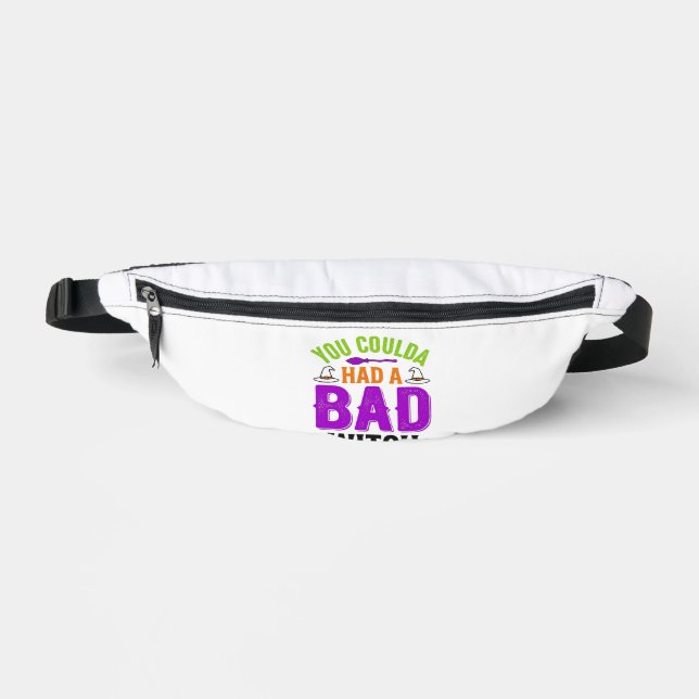 Funny Bad Witch Halloween Quote Vector Design_1 Fanny Pack (Front)