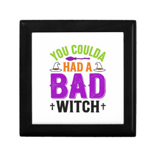 Funny Bad Witch Halloween Quote Vector Design_1 Gift Box
