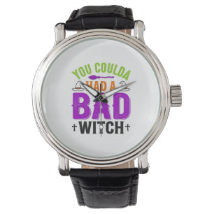 Funny Bad Witch Halloween Quote Vector Design_1 Watch