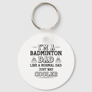 Funny Badminton Dad Shirt Men Badminton Player  Keychain