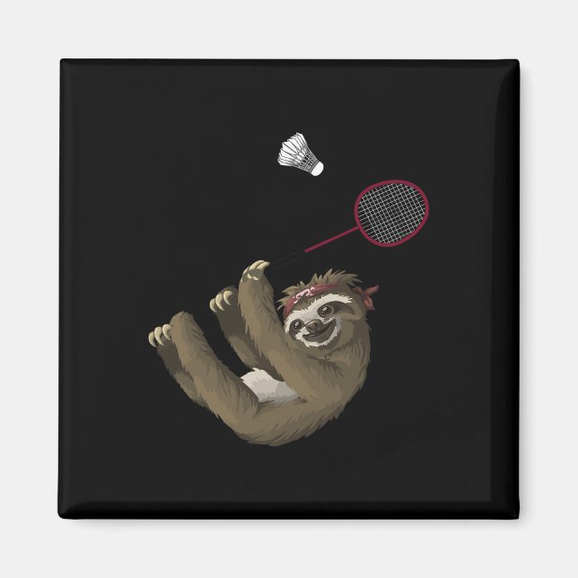 Funny Badminton Design For Badminton Players And S Magnet (Front)