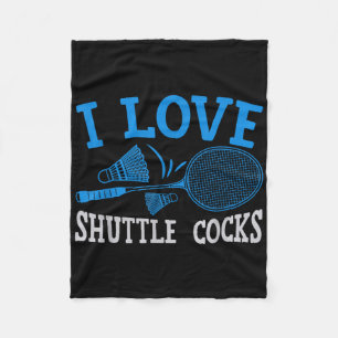 Funny Badminton Humor Smash Shuttle Birdie Sport Fleece Blanket