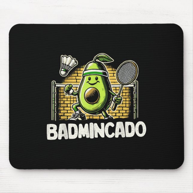 Funny Badminton Player Love Shuttle Design 0  Mouse Pad (Front)