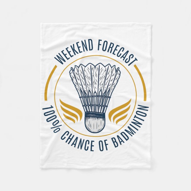 Funny Badminton Shirt Men Women Badminton Player 7 Fleece Blanket (Front)