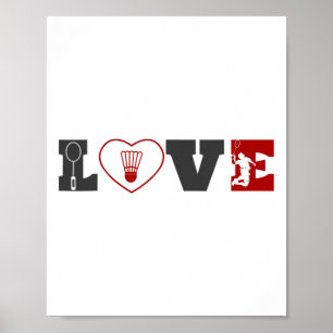 Funny Badminton Shirt Women Badminton Player 1  Poster