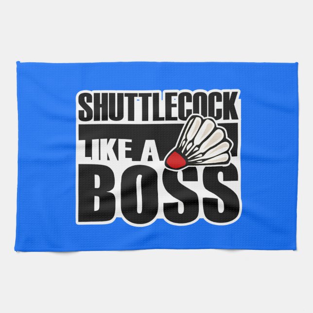 Funny Badminton Shuttlecock Towel (Horizontal)