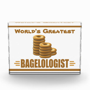 Funny Bagel Baker Acrylic Award