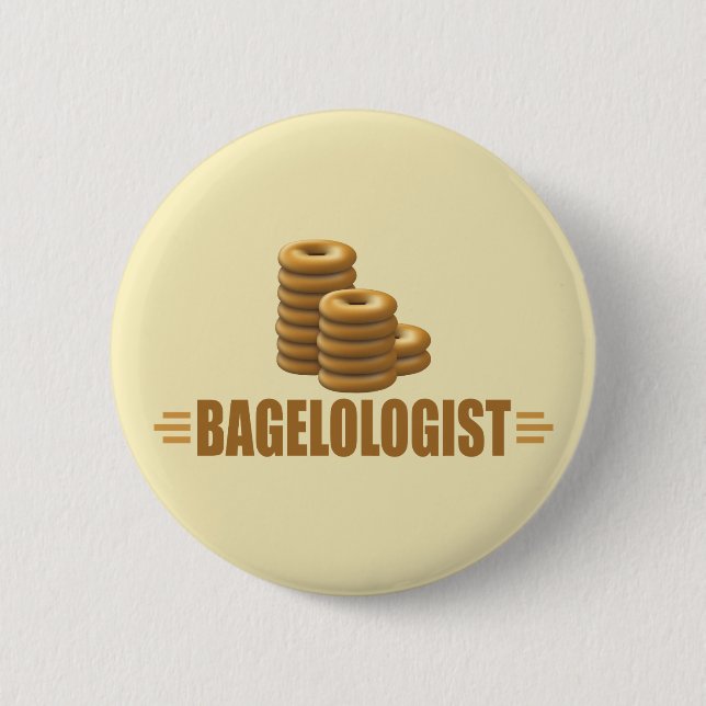 Funny Bagel Button (Front)
