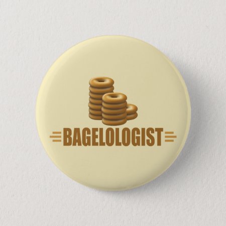 Funny Bagel Button