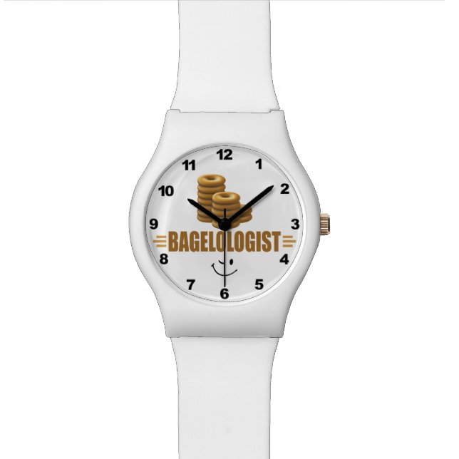 Funny Bagel Wrist Watch (Close Up)