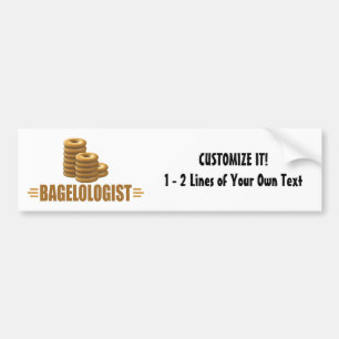 Funny Bagels Bumper Sticker
