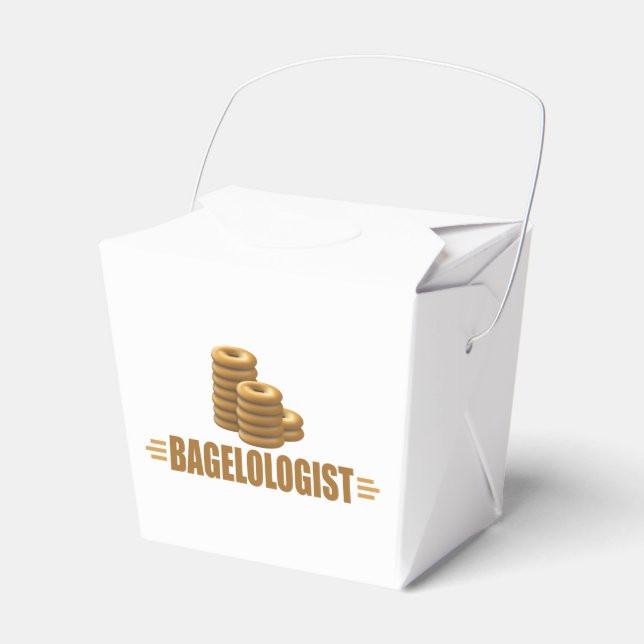 Funny Bagels Favor Boxes (Front Side)