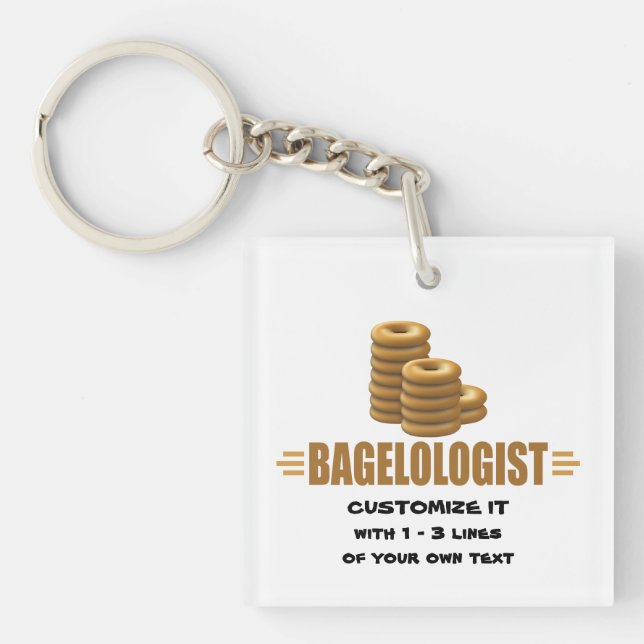 Funny Bagels Keychain (Front)