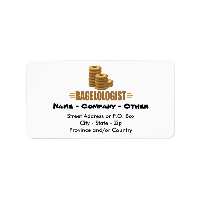 Funny Bagels Label (Front)
