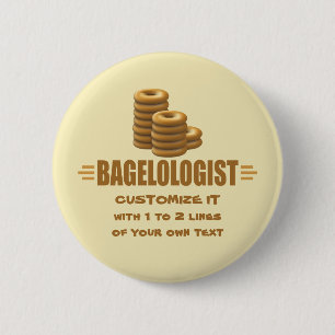 Funny Bagels Pinback Button