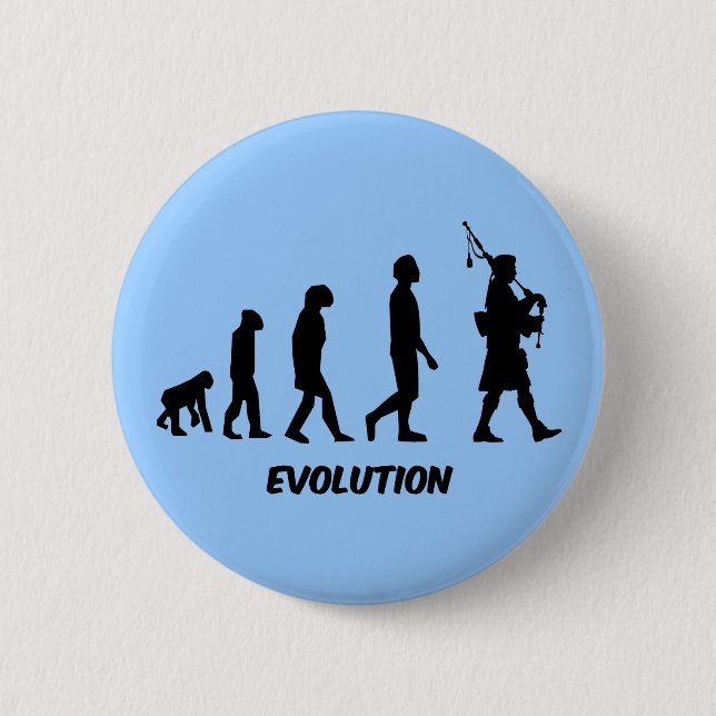 Funny bagpipes button (Front)