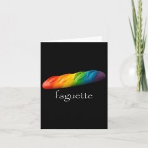 Funny Baguette Rainbow Faguette Lgbt Pride Month Card