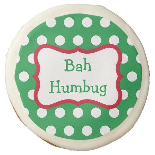 Funny Bah Humbug Christmas Party Cookies Gift